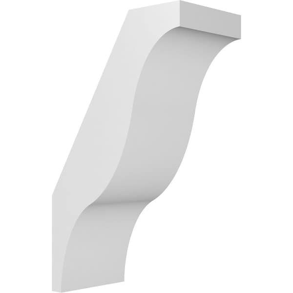 Ekena Millwork 3 1/2-in. W x 6-in. D x 10-in. H Funston Architectural Grade PVC Knee Brace BRCP035X06X10FST - main